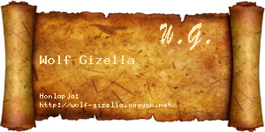 Wolf Gizella névjegykártya